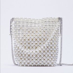 ZARA pearl crossbody bag